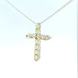 Cruz de Plata con Zirconia Blanca