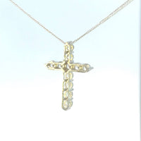 Cruz de Plata con Zirconia Blanca