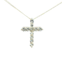 Cruz de Plata con Zirconia Blanca