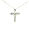 Cruz de Plata con Zirconia Blanca