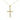 Cruz Oro Amarillo 14K Baby Diamante Natural