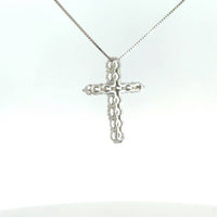 Cruz de Plata con Moissanita