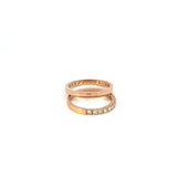 Churumbelas Oro Rosa de 14K con Diamantes Naturales
