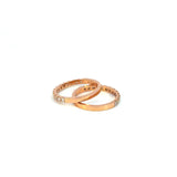 Churumbelas Oro Rosa de 14K con Diamantes Naturales