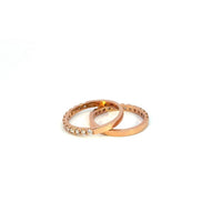 Churumbelas Oro Rosa de 14K con Diamantes Naturales