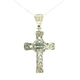 Cruz de Plata Blanca y Cadena Plata