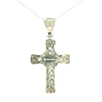 Cruz de Plata Blanca y Cadena Plata
