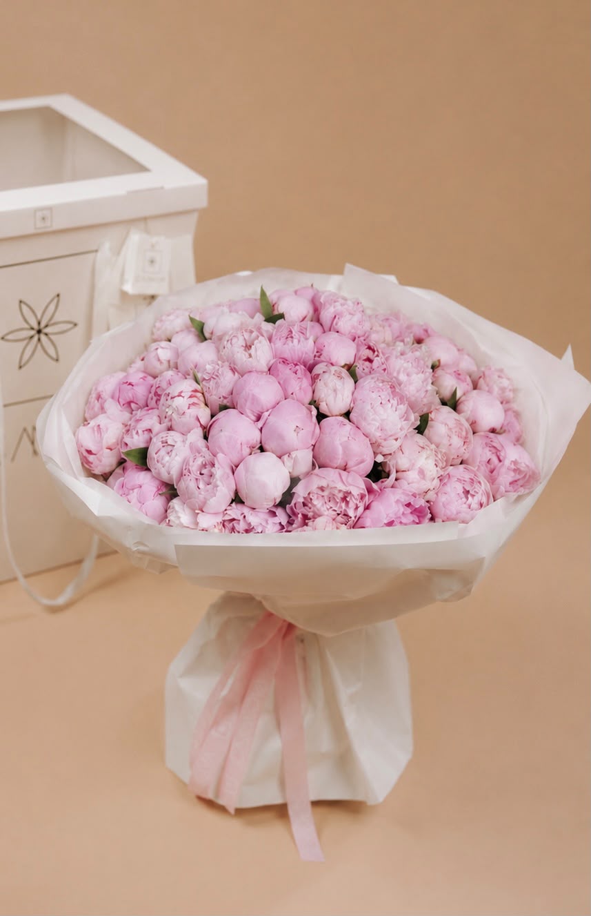 Ramo de Peonias rosas