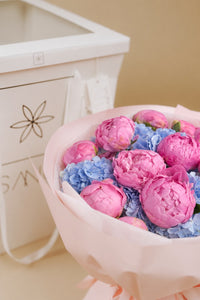 Ramo de Peonias con Hortensias